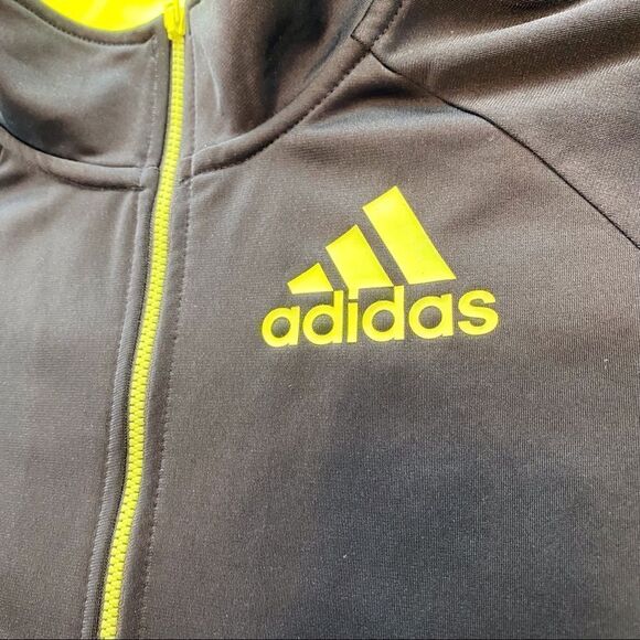 Adidas Tiro and Tricot Black/Yellow Youth Jacket Size XL - Picture 6 of 9